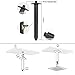 NearMoon Rain Shower Head With Shower Arm, Ceiling Mount Square Shower, Stainless Steel Ceiling Rainfall Showerhead- Waterfall Full Body Coverage (12 Inch, Matte Black)