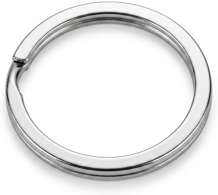 High Quality Stainless Steel Keychain Ring Diameter 30mm – Durable Rustproof Key Rings (Set of 10) – Perfect for Key Chain Making, Key Hanging, Crafts, Accessories, DIY Projects