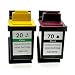 Produktbild LS 2 Patronen für Lexmark 70 + 20 XL BK 35ml, Color 30ml, kompatibel