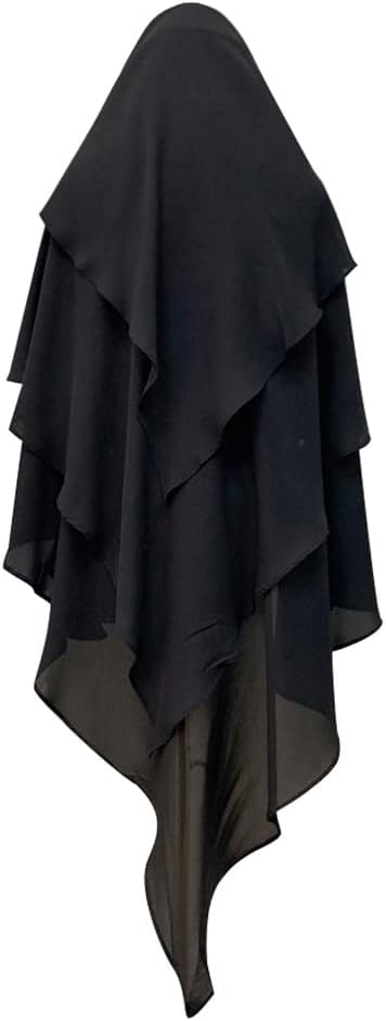 Muslim Islamic Hijab Black Hair Scarf Dubai Middle East Hijab Do Rags For Women Head Scarf For Woman Jersey Hijab For Womens Hijabs Prayer Clothing Black One Szie