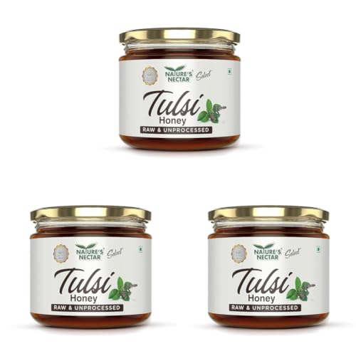Image of Nature's Nectar Select Tulsi Honey Bottle, 400 g (Pack of 3)