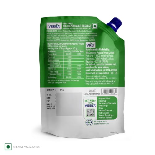 Image of Veeba Eggless Mayonnaise (875g)