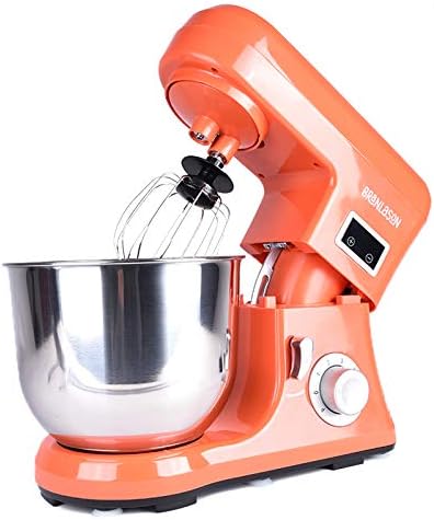 Branlason Stand Mixer 1300w Dough Machine Multifunction kitchen Food Mixer 5L Electric Cake Mixer with Bowl, Beater, Hook, Whisk Food Blender with Pulse Function and Turbo Speed Control (Red 1)