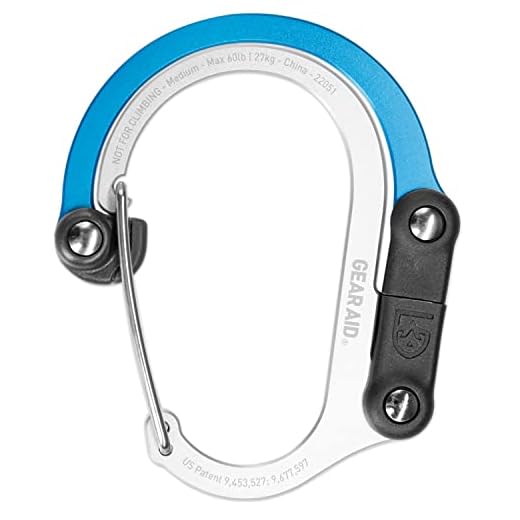 HEROCLIP Carabiner Clip and Hook (Medium) | for Camping, Backpack, and Garage