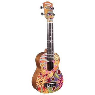 Soprano Ukulele Art Series Flowers - Les Beatles, Paul McCartney, John Lennon, RIngo Starr, George Harrison Soprano Ukulele Art Series Flowers – Image 3