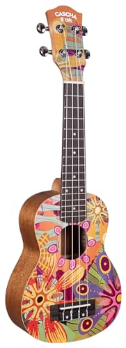Soprano Ukulele Art Series Flowers - Les Beatles, Paul McCartney, John Lennon, RIngo Starr, George Harrison Soprano Ukulele Art Series Flowers – Image 4