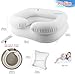 Goping Large Size Inflatable Hair Washing Basin with Neck Fit Movable Head Pillow Shampoo Basin for Elderly Disabled Pregnant Injured Bedridden, 0.28mm with User Manual