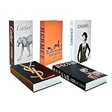 Aounik 5pcs Aesthetic Books for Home Decor,Chic Modern Fake Decorative Book for Coffee Table,Fashion Faux Books for Bookshelf Decor/Mantel Decor