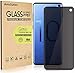 (2 Pack) Galaxy S10 Privacy Screen Protector [Does Not Support Fingerprint Unlock], AmzSuker [Anti-spy] [9H Hardenss] [3D Curved] [Case Friendly] Tempered Glass Screen Protector for Samsung Galaxy S10 6.1 inch