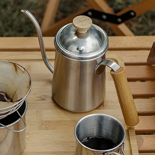 Bticx Gooseneck Coffee Kettle - Pour Over Coffee Kettle Stainless Steel Gooseneck Stovetop Tea Kettle For Drip Coffee Tea Drip Kettle With Ergonomic Wooden Handle #TOP4