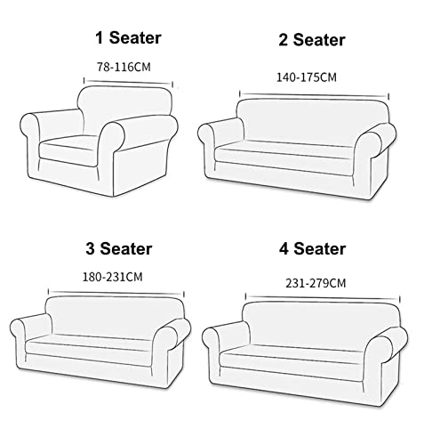 Funda de sofá impermeable y antideslizante elástica para sillón jacquard 3