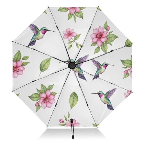 Parapluie pliable de voyage premium : impression aquarelle et monture robuste