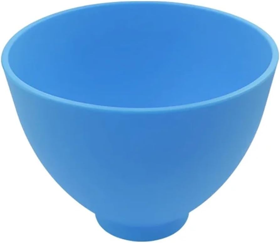 Dental Rubber Mixing Bowl Flexible Rubber Dental Mixing Bowl Alginate Plaster Material Dentistry Mixed Gypsum Tools(Blue)