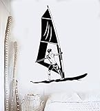 Material: PVC pegatinas de pared corazones Windsurf Windsurf Tablas Deportes Acuáticos