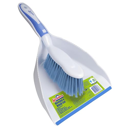 Spontex Pelle et balayette | Balayette grande capacité | Poils durables et rebord souple en...