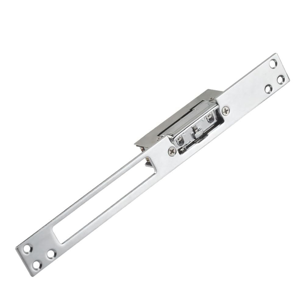 Jnchdghwa Silver Electric Strike Door Lock Double Unlock Mode Adjustable Tongue Access Control Locks