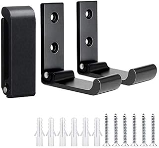 SNAGAROG 3 Pcs Folding Coat Hooks, Aluminum Wall Mount Hook Foldable Wall Hook Single Coat Hooks Home Storage Hooks Coat Hook for Kitchen Bathroom Bedroom Living Room Wall Door Cabinet (Black)