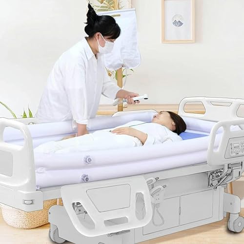 Bain gonflable médical avec douchette pour le soin au lit