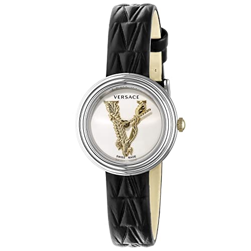 [���F���T�[�`�F] �r���v Virtus Mini ���B�[�i�X �~�j �z���C�g/�S�[���h ������ �X�e�����X�X�`�[�� �T�t�@�C���K���X �N�H�[�c Quartz 28MM �X�C�X Watch VET300421 ���f�B�[�X �u���b�N [���s�A���i]