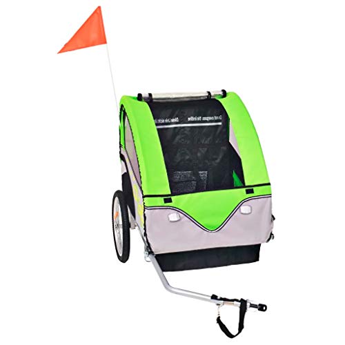 Fietsaanhanger voor kinderen, maximale draagkracht 30 kg, inklapbaar voor eenvoudig transport en opslag, geschikt voor 1… - Afbeelding 4