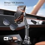 Cup Holder Phone Mount for Car, [Easy Install] Adjustable Long Neck Cup Phone Holder, [Thick Cases Friendly] Universal Car Phone Holder for iPhone, Samsung, Google and All 4"-7" Smartphones