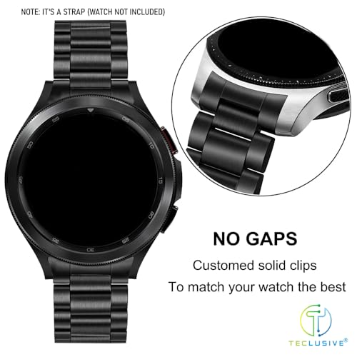 Image of T TECLUSIVE Ultra Luxury Stainless Steel Metal Chain Strap Band Compatible for Galaxy Watch 7 44mm / Watch 7 40mm | No Gap Metal Strap for Galaxy Watch 7 with watch strap adjuster tool