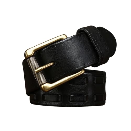3.8cm Width Belt Pin Buckle Belt Cowhide Belts for Men Adjustable Men's Belt Suitable for All Occasions