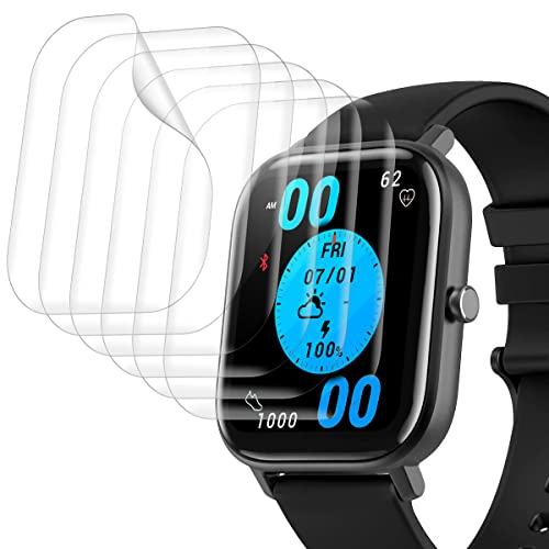 Protector de Pantalla Compatible con Amazfit GTS/GTS 2/GTS 2e, [6 Piezas] Suave TPU Protector Compatible con Amazfit GTS/GTS 2/GTS 2e, Anti-Scratches, Sin Burbujas, Alta Definición, TPU Film Cover