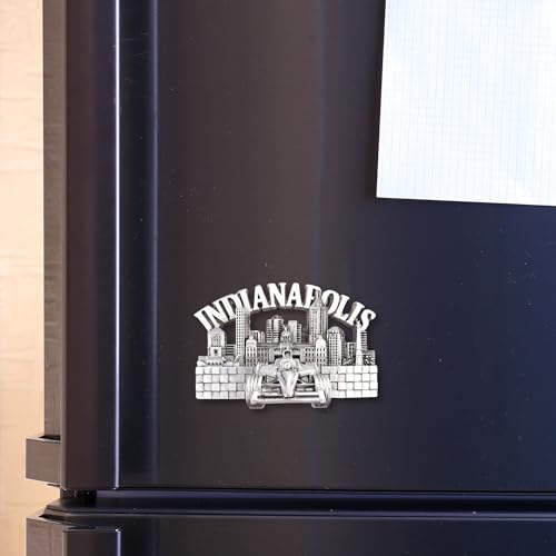 Imán de metal con diseño Indianapolis Skyline 2 x 2.15 in miniatura 5