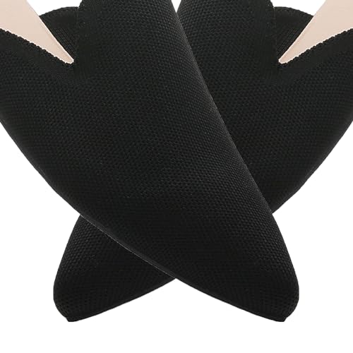 Image of Tilocow Knit Mules Office Slip on Loafers Business Casual Flats for Women