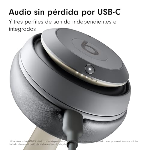 Beats Studio Pro auriculares inalámbricos Bluetooth con cancelación de ruido gris arena 6