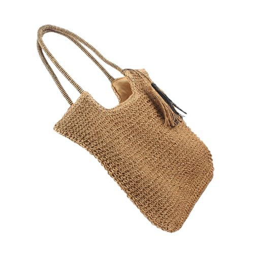Sac de plage en rotin FOMIYES idéal pour vos sorties estivales et balades en ville