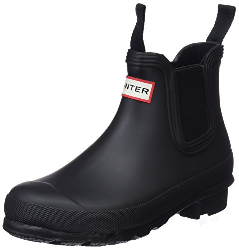 Bottes d'eau Hunter Original Chelsea contre les pieds mouillés en noir 38