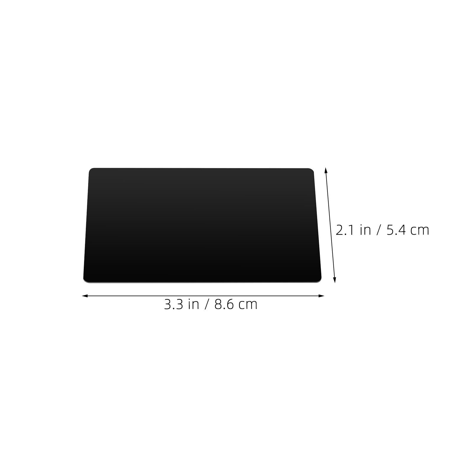 Cabilock 200 Unidades Tarjeta de Metal Negro para Grabado Láser, Ligera y Calibrada para Tarjetas de Presentación, Adecuado para Uso en Casa y Proyectos DIY