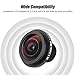JTLB Wide Angle Fisheye Security Camera Lens, 5MP, 185 View, 1.7mm Focal Length, F2.0 Aperture, C-Mount Compatible