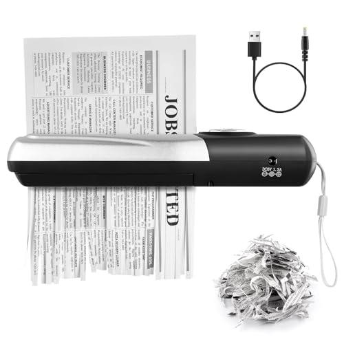 Portable Mini USB Shredder - Strip Cut for Home & Office Use, Multifunctional Professional Paper Shredder Without Basket, Ideal for Law Firms