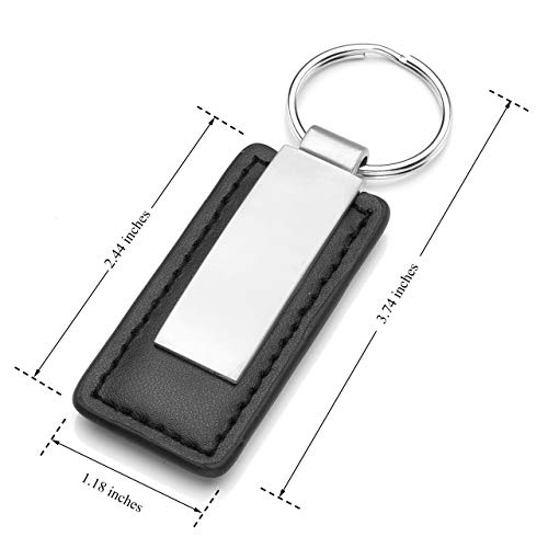 Personalized Master Free Engraving Custom Genuine Leather Keychain Key Ring Strap For Men's Dad Boyfriend Gift #TOP4