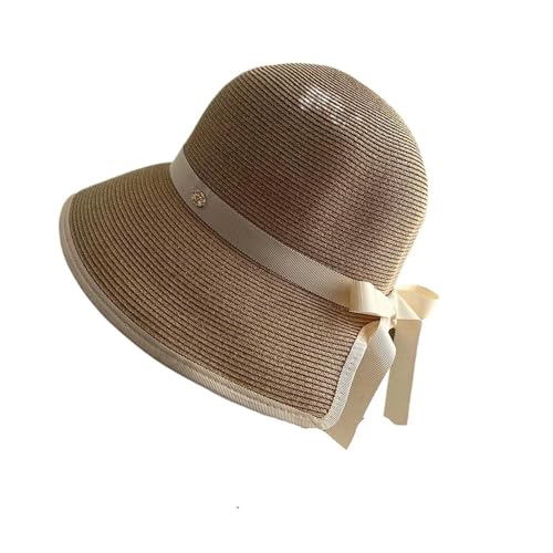 Chapeau seau en paille pour femmes idéal pour vos sorties plage et voyages d'été