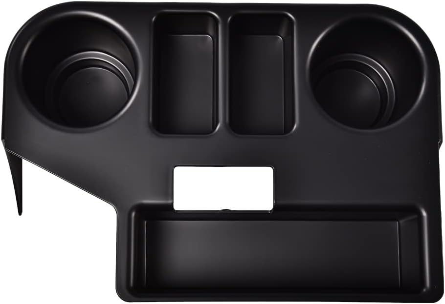PIT66 Center Console Cup Holder, Compatible with 1994-1997 Dodge Ram 1500 2500 3500, Black
