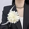 DIDILLX Épingle à revers vintage - Plusieurs couleurs - Camélias - Pour femme - Broche française - Broche élégante #5