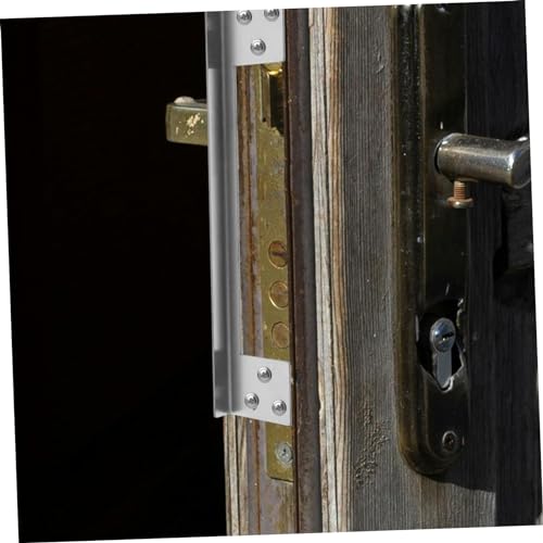 Protector de pestillo Holibanna de metal para asegurar cerraduras de puertas contra intrusiones 7