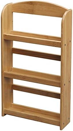 Bamboo 3-Tier Spice Rack Holds 15 Jars