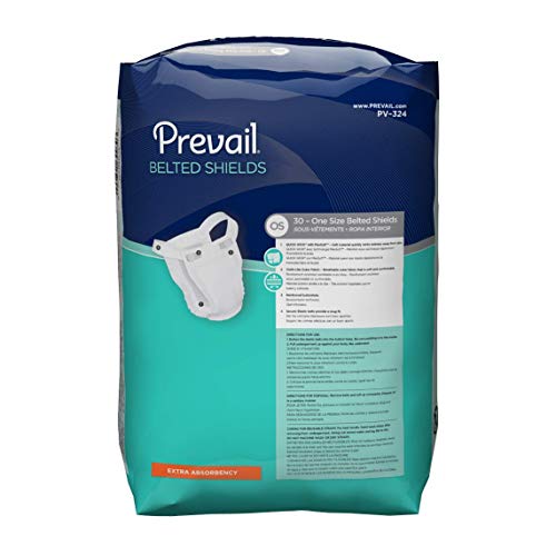 Prevail Belted Undergarment Shields, Heavy Absorbency, PV-324 - Pack of 30 - Thumbnail 4