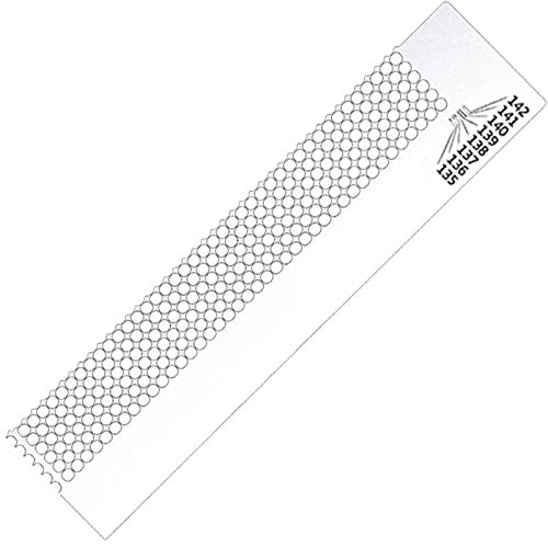 Xinlie Diamant Zeichenwerkzeug Lineal-Punkt-Bohrer-Werkzeug Diamond Drawing Tool Painting Embroidery Painting Stickerei Kunst Handwerk Zeichnung Punkt Bohrer Stickerei Masche Lineal (240 Löcher)