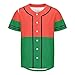 Vnurnrn Madagascar Flag Mens Baseball Button Down Jersey Hipster Hip Hop T Shirts