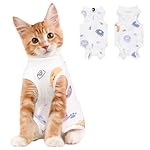 Cat Recovery Suit Female, Breathable Cat Onesie After Surgery Female for Abdominal Wounds or Skin Diseases, Surgery Recovery Suit Kitten Onesie After Spay Wear Anti Licking