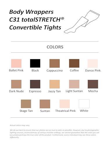 Body Wrappers Girls Convertible Tights Sytle C313