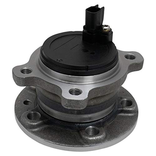 Image of TRQ 2 Piece Rear Wheel Bearing & Hub Assembly Set with ABS Sensor Compatible with 2012-2014 Volvo S60 2007-2013 S80 2008-2010 V70 2013 XC70