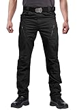 Susclude Men's Outdoor Cargo Work Trousers Military Tactical Pants Ripstop Assault Combat Trousers H