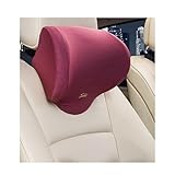  Auto Sitze Memory Foam Nackenkissen Lendenkissen Kompatibel mit für Porsche Cayenne Cayman Macan Panamera E-Hybrid Taycan Kopfstützen-Rückenkissen Innenausstattung,C